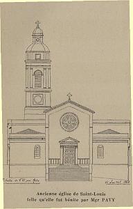 ANCIENNE EGLISE DE SAINT LOUIS 1850